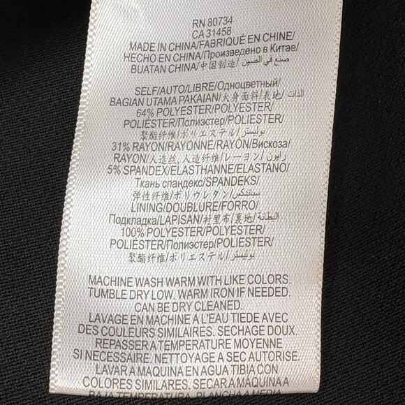 BCBG MaxAzria Womens Madalyn Mini Dress Polyester Rayon Stretch Black Size 2 - Picture 7 of 13